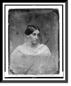 Phoebe Cary, head-and-shoulders portrait of a woman, three-quarters to the right, Antique Wall Art