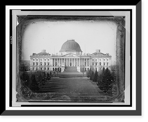 Historic Framed Print, [United States Capitol, Washington, D.C., east front elevation] - 2,  17-7/8" x 21-7/8"