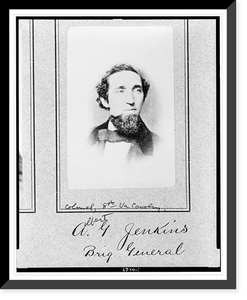 Albert G. Jenkins, Brig. General, head-and-shoulders portrait, facing right, Vintage Wall Art