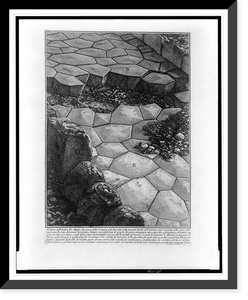 Vintage Photo Print - Surface and substrata layers of Roman road