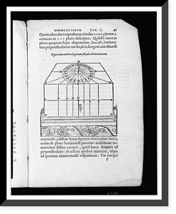 Historic Framed Print, [A horizontal sundial],  17-7/8" x 21-7/8"