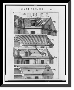 Roofline and dormer window styles and designs, Antique Print