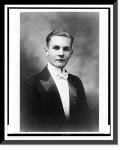 An Unidentified English(?) magician, half-length portrait, facing slightly right, Vintage Poster