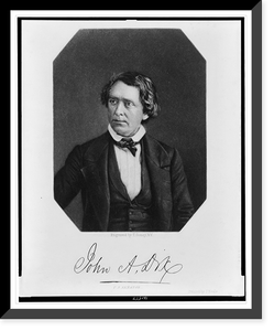 John A. Dix. U.S. Senator.engraved by T. Doney, N.Y. ; from a daguerreotype by Anthony, Edwards & Co, Antique Print