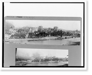 Historic Bird's Eye View - Pittsburgh - Bird's-eye view