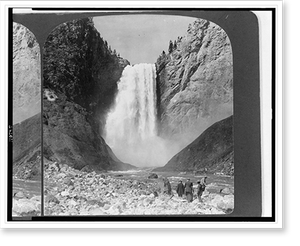 Vintage Landscape - Yellowstone - The Grand falls of the Park