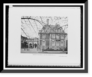 Historic Framed Print, Residence for Thomas T. Gaff, Esq., Washington, D.C.,  17-7/8" x 21-7/8"