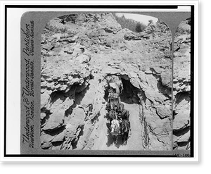 Antique Working Life - Colorado - Loads of gold coming down trail
