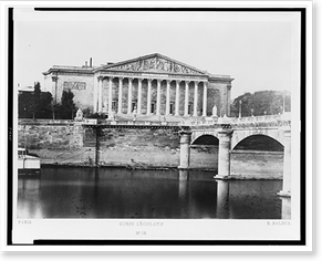 Antique Photo Print - Paris. Corps législatif.E. Baldus