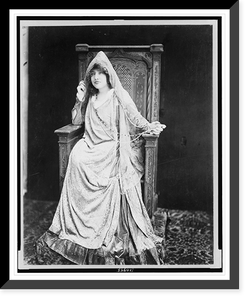 Vintage Portrait - Sarah Bernhardt, full-length portrait, in costume