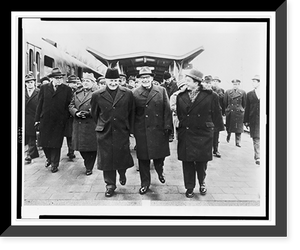 Hungarian Prime Minister J&aacute;nos K&aacute;d&aacute;r and Polish First Secretary W. Gomulka at the railway station, when the Hungarian delegation for Warsaw Pact meeting arrived, Warsaw Antiq