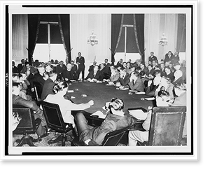 Black & White Photo - Father Coughlin before coinage committee