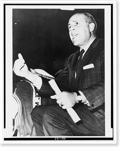 Historic Portrait - Red Auerbach, three-quarter length portrait
