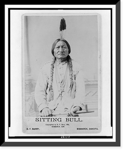 Antique Photo Print - Sitting Bull.D.F. Barry, photographer, Bismarck