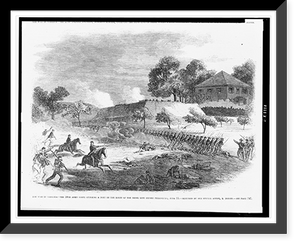 The war in Virginia - the 18th Army Corps storming a fort on the right of the Rebel line before Petersburg, June 15.sketched by our special artist, E. Forbes, Antique Print