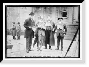 Historic Framed Print, Col. A.S. Bacon .  Theo. Mackey .  Geo. A. Dyack .  Alex. M. Cohn of Cal. in N.Y., 5/8/14,  17-7/8" x 21-7/8"