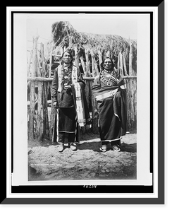 Historic Framed Print, Santa Clara pueblo Indians,  17-7/8" x 21-7/8"