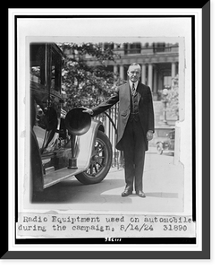 Radio equipment used on automobiles during the campaign Classic, Historic Print