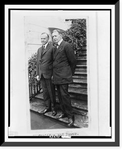 Historic Framed Print, Coolidge and Dawes,  17-7/8" x 21-7/8"