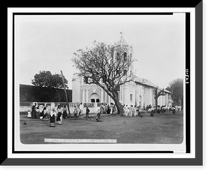Historic Framed Print, San Solidad Church, Cavite, P.I.,  17-7/8" x 21-7/8"
