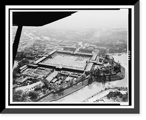 Aerial view of the Imperial Palace grounds in Tokyo Classic, Vintage Poster