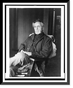 Historic Framed Print, [Dr. Andrew T. Still, three-quarter length portrait, seated, facing left],  17-7/8" x 21-7/8"