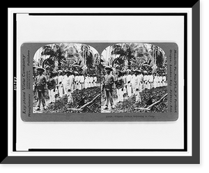 Historic Framed Print, Filipino pickets returning to camp - 2,  17-7/8" x 21-7/8"