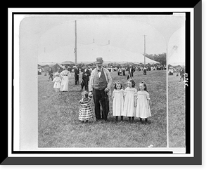 Antique Photo Print - Cleveland - Triplets, Katie, 1890