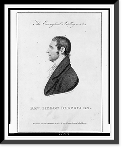 Rev. Gideon Blackburn.J. Jarvis, del. ; P. Maverick, sculpt, Antique Poster