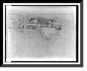 Perspektive vom Hardy-haus, Racine, Wisconsin, Antique Print