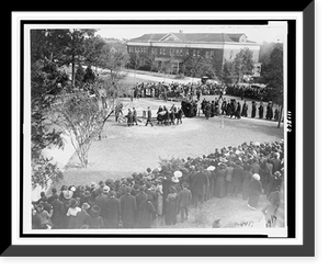 Booker T. Washington's coffin being carried to grave site, Antique Poster