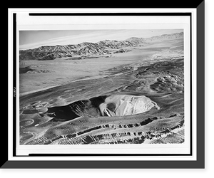 Aerial view of Ubehebe Crater, looking southeast across Death Valley, Antique Wall Art