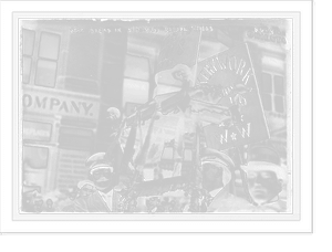 Vintage Americana Print - New York City - Loaf of bread float carried
