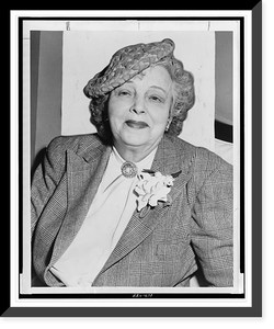 Historic Framed Print, [Margaret Anderson, head-and-shoulders portrait, facing front].World Telegram & Sun photo by Dick DeMarsico.,  17-7/8" x 21-7/8"