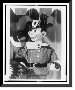 Historic Framed Print, [Howdy Doody, a puppet, in pilgrim costume, for appearance in Thanksgiving Day parades],  17-7/8" x 21-7/8"
