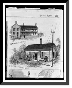Post office and telegraphic office of James A. Garfield, at Mentor, Ohio Classic, Vintage Print