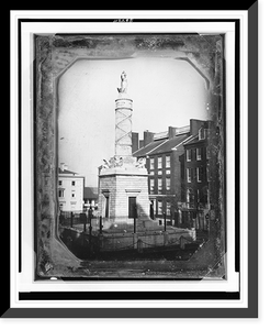 Monument commemorating the Battle of North Point, Calvert Street and Fayette Street, Baltimore, Maryland - 2 Classic, Vintage Poster