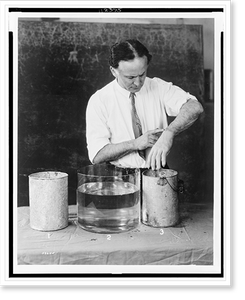 Vintage Photo Print - Houdini makes spirit hands - Vintage Wall Art Gift
