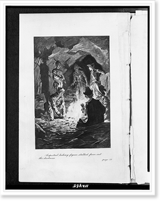 Vintage Photo Print - A spectral looking figure stalked from out