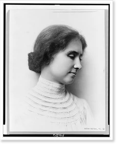 Antique Portrait - Helen Keller, head-and-shoulders portrait