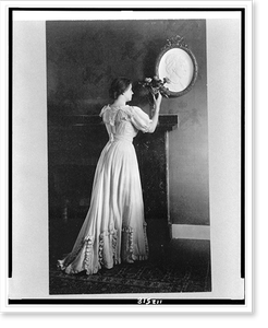 Antique Portrait - Helen Keller, full-length portrait, facing right