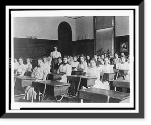 Vintage Photo Print - Washington, DC - Children seated in classroom