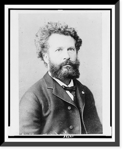 Camille Flammarion, head-and-shoulders portrait, facing right, Historic Print