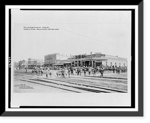 Flagstaff, Ariz. from the railway station, Antique Print