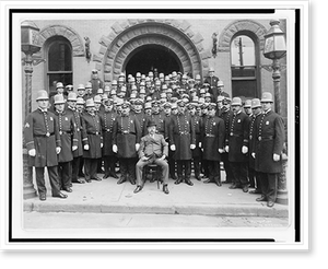 Antique Architecture - New York City - Group of policemen posed