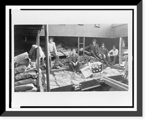 U.S. Customs agents checking up on the cargo of the Quadra, Antique Wall Art