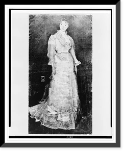 Antique Portrait - Maud Franklin, full-length portrait, standing