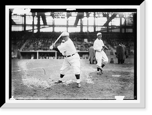 Historic Framed Print, Wilbert Robinson hitting ball in infield practice,  17-7/8" x 21-7/8"