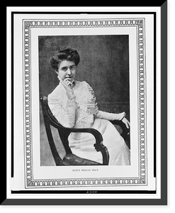 Alice Caldwell Hegan Rice, three-quarter length portrait, seated, facing slightly right, with right hand under chin Classic, Historic Reproduction