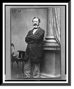 John Hazelhurst Boneval Latrobe, three-quarter length portrait, standing, facing slightly left, Antique Poster